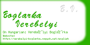 boglarka verebelyi business card